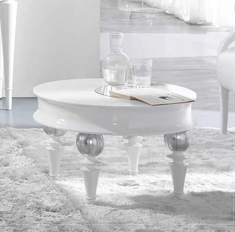 Side Table White Matt / Silver M202.525
