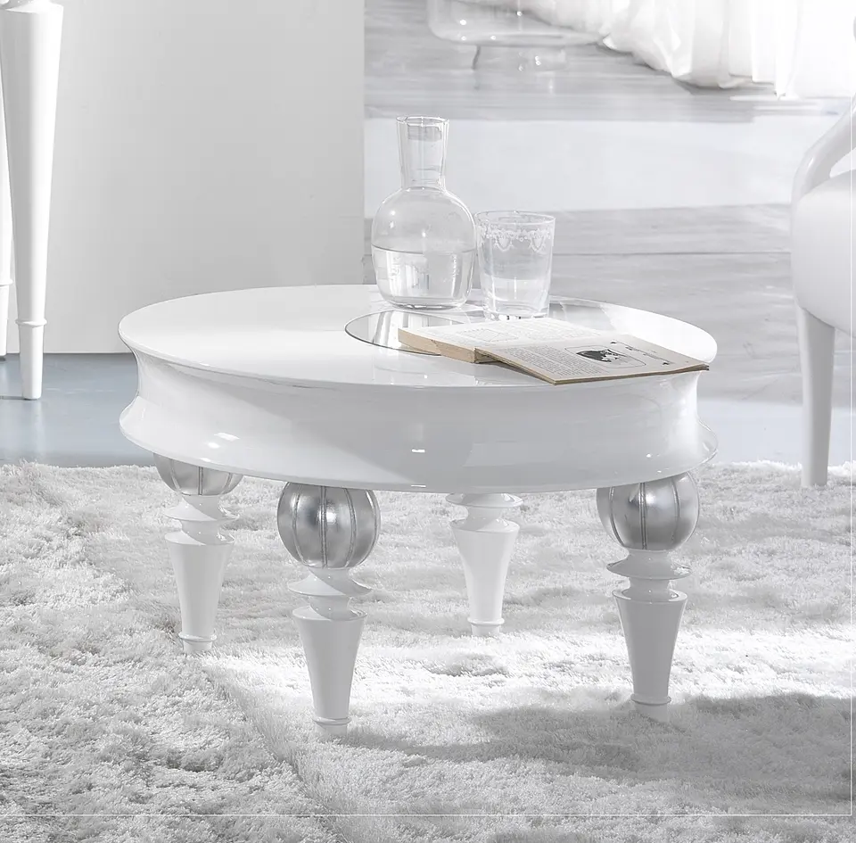 Side Table White Matt / Silver M202.525 1