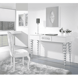 Ensemble de bureau blanc mat / argent M208