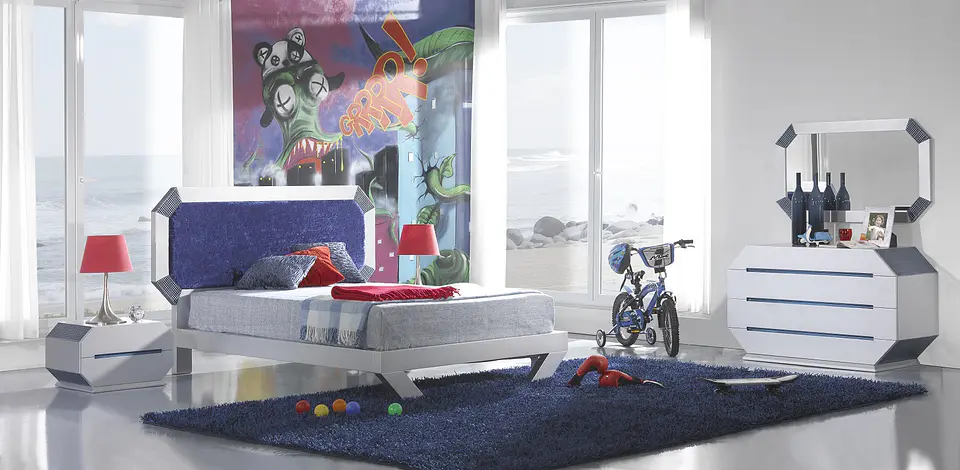 M211 Gray / Blue Mate Children's Room 1