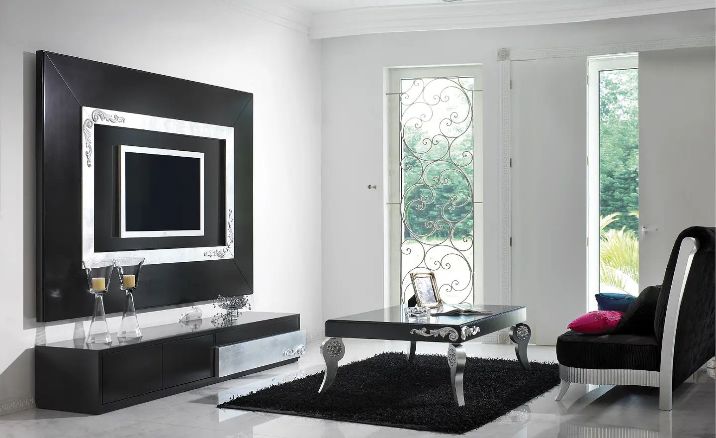 Living Room Mate Noir / Argent M170 1