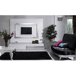 Living Room Mate Blanc / Argent M172
