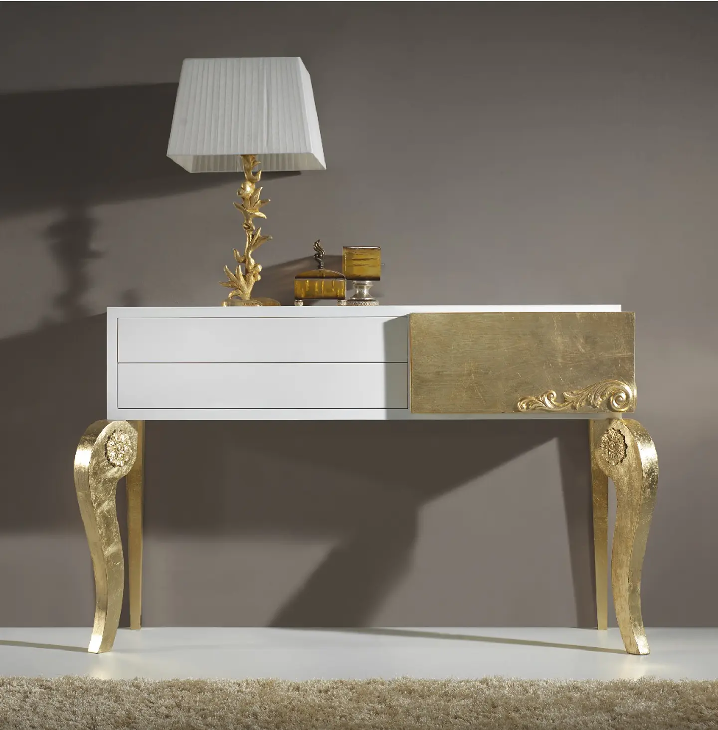 Console Blanc / Or M175 1