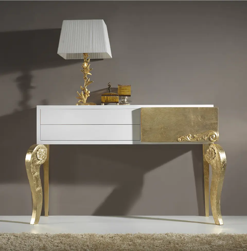 Console Blanc / Or M175 1