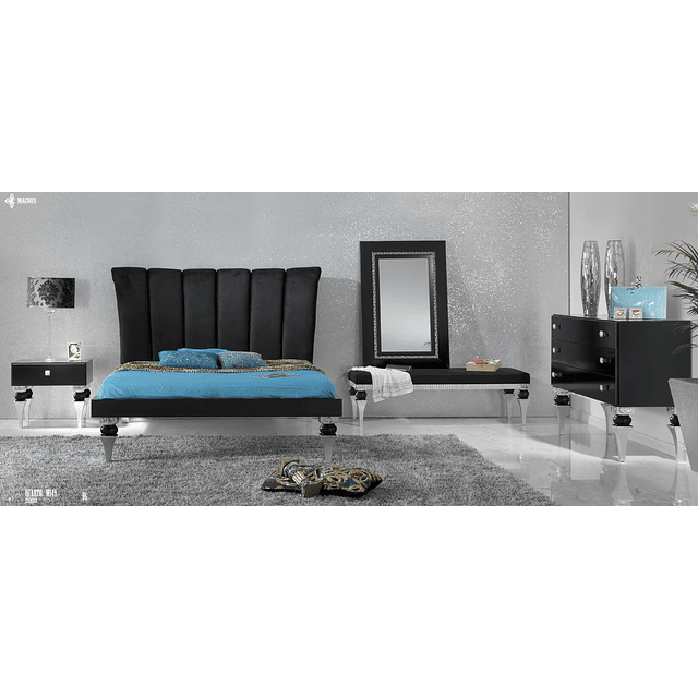 Bedroom Black / Silver M149