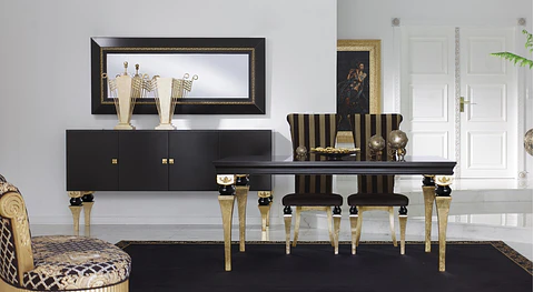 Dining Room Black / Gold M152