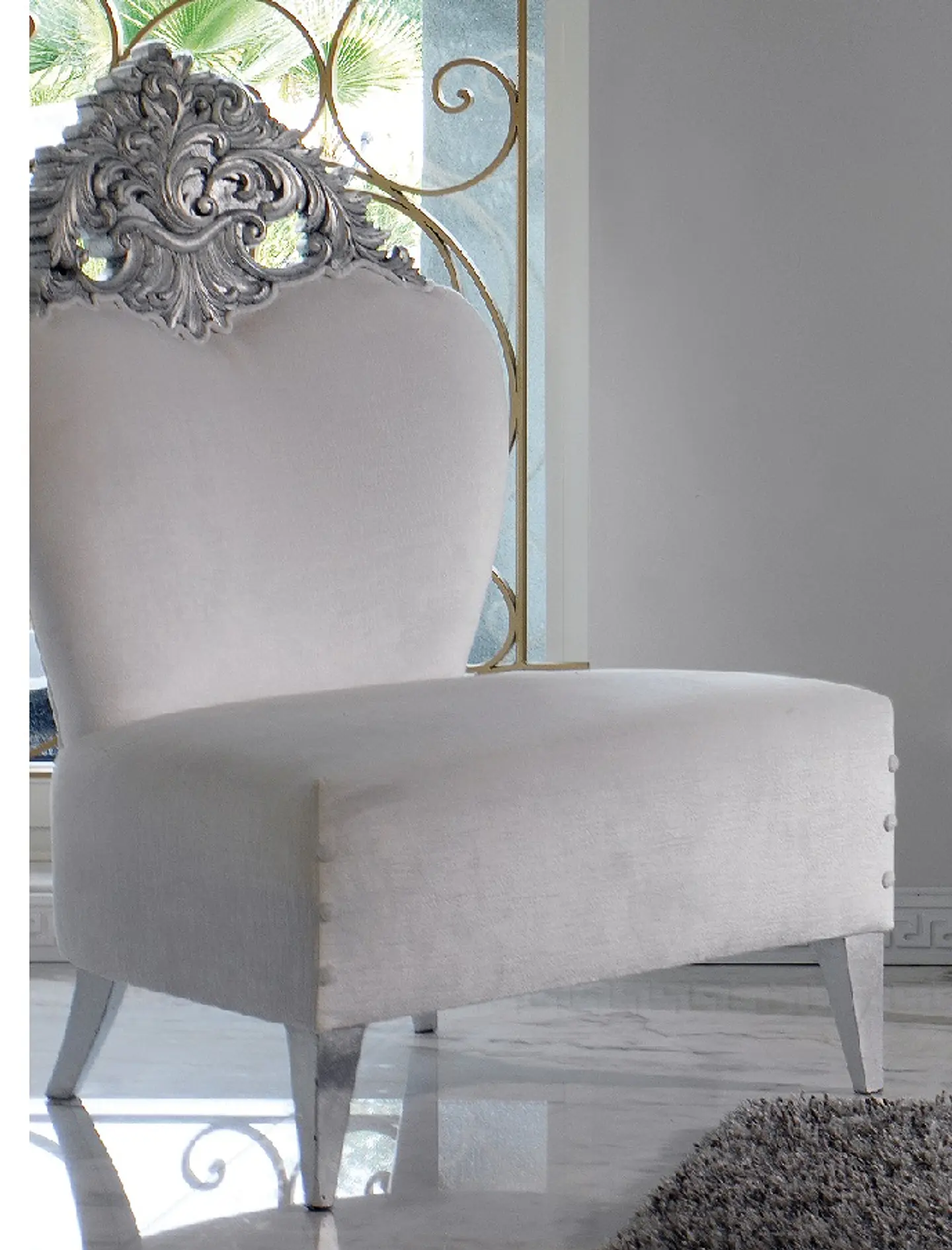 Cadeirão Branco Prata M157 1