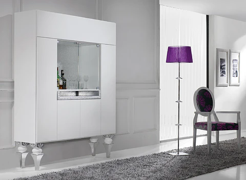 Meuble de bar blanc Mate M158
