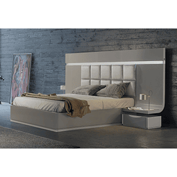 Bed Charles Colection White Gloss / Cappuccino Gloss