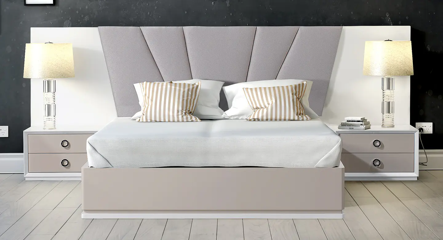 Cama Lee Colection Blanco Brillo / Mink S Mate 1