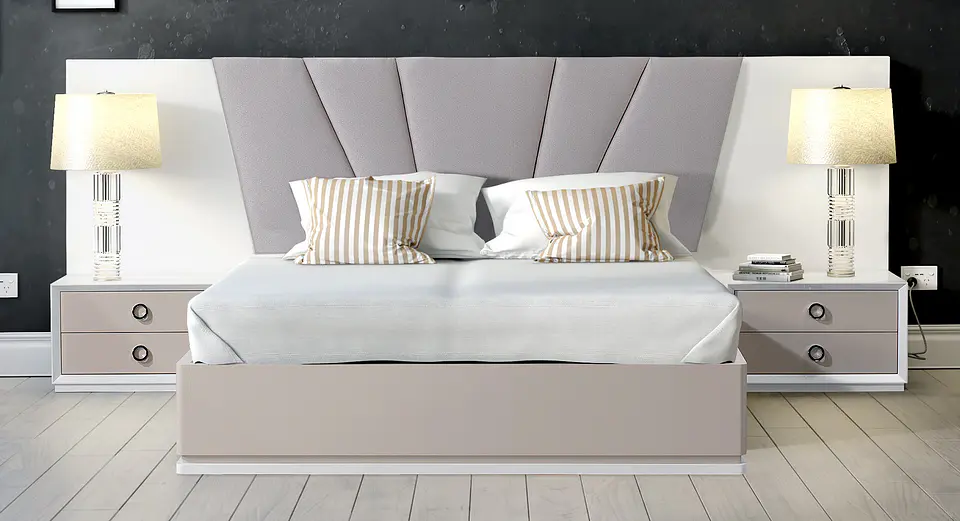 Cama Lee Colection Blanco Brillo / Mink S Mate 1