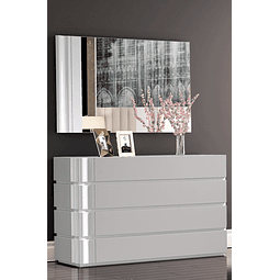 Royal Collection White Shine / Cappuccino Mate Dresser