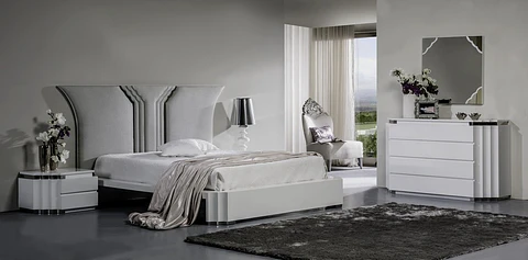 Pop Collection Room Bright White avec acier inoxydable
