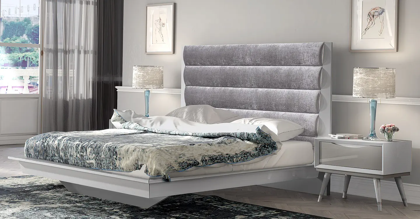 Cama Charlotte Collection Blanco / Cappuccino Brillo 1