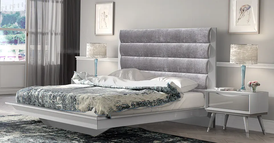 Cama Charlotte Collection Blanco / Cappuccino Brillo 1
