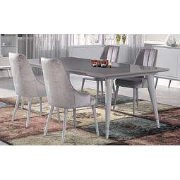 Dining Table Charlotte Collection White / Capuccino Gloss