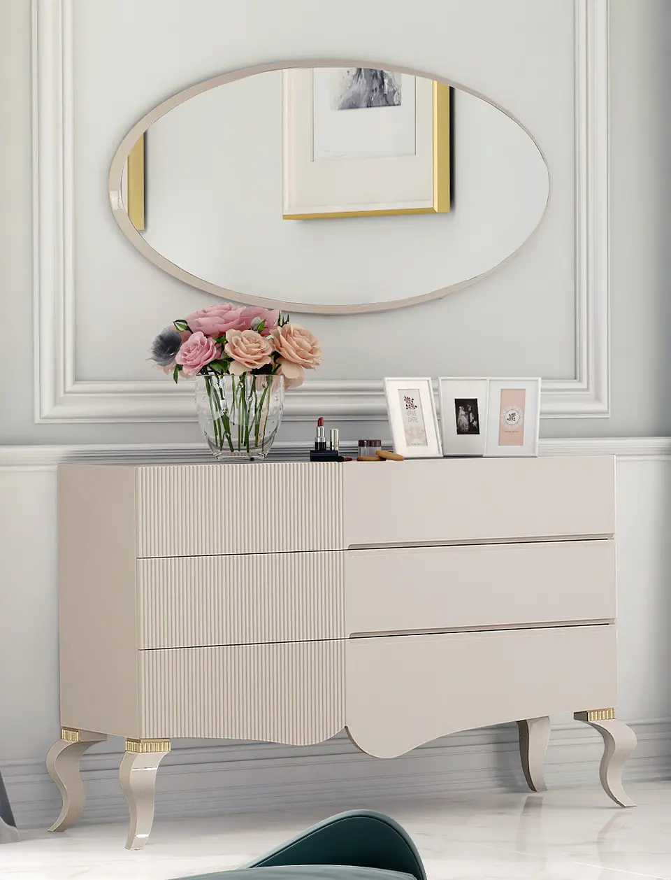 Commode Ella Collection Mink S Shine / Gold 1