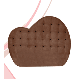 Upholstered Ergoflex Heart Headboard