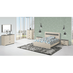 Quarto Estoril Oak/Gris