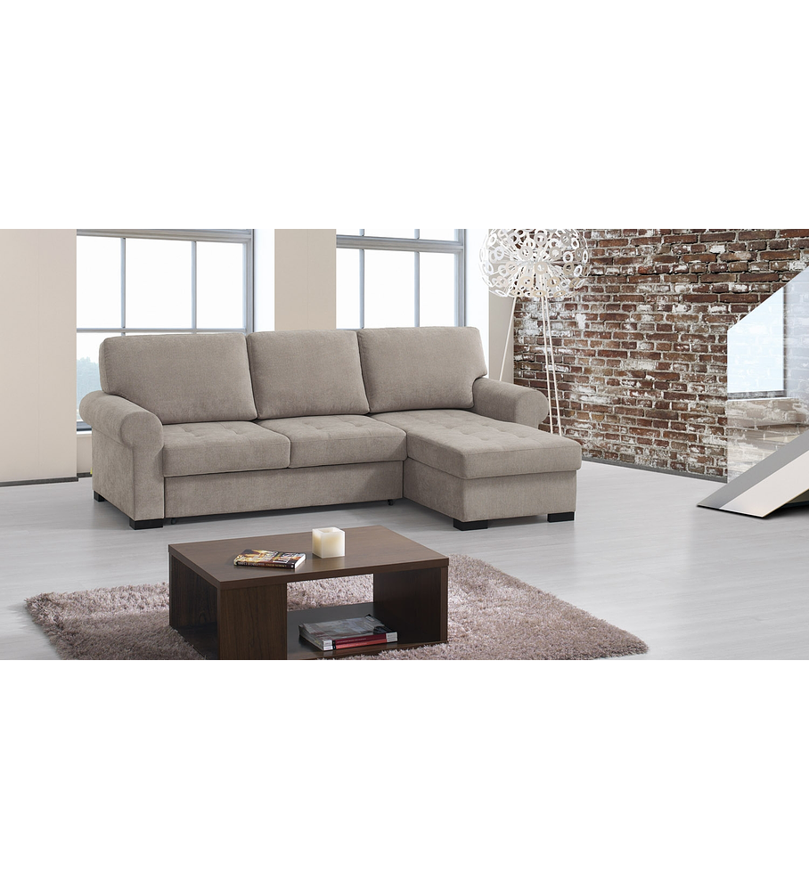 Sofa cama con chaise longue