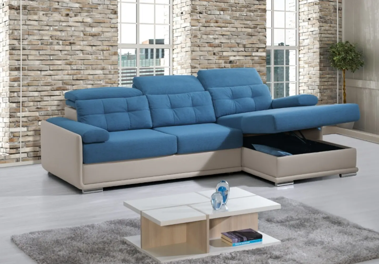 Sofá + Chaise Longue Daytona 3