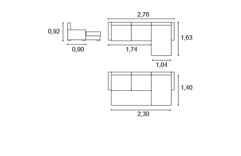 Sofa Bed Riga Chaise