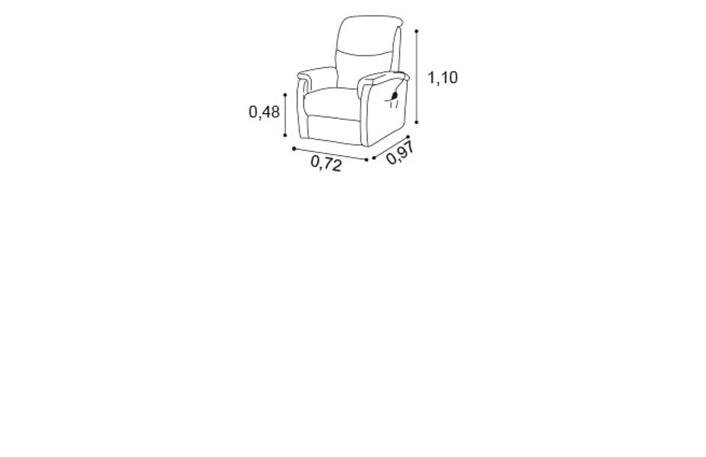 Armchair with Fredy Mechanism 4