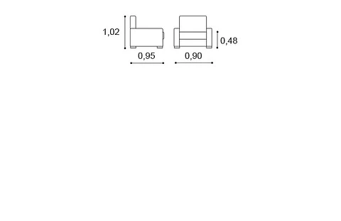 Armchair with Sirio Mechanism