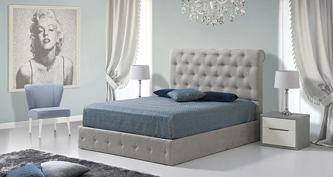 Upholstered Cherry Bed