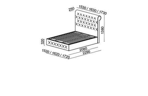Upholstered Cherry Bed