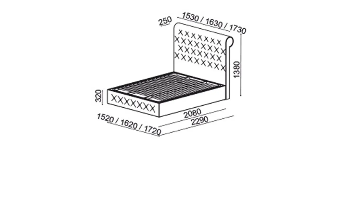 Upholstered Cherry Bed 2