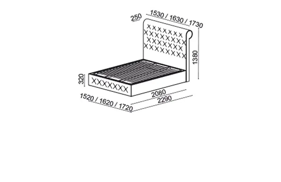 Upholstered Cherry Bed 2