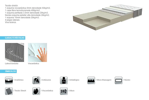 Princess Lusocolchão Mattress