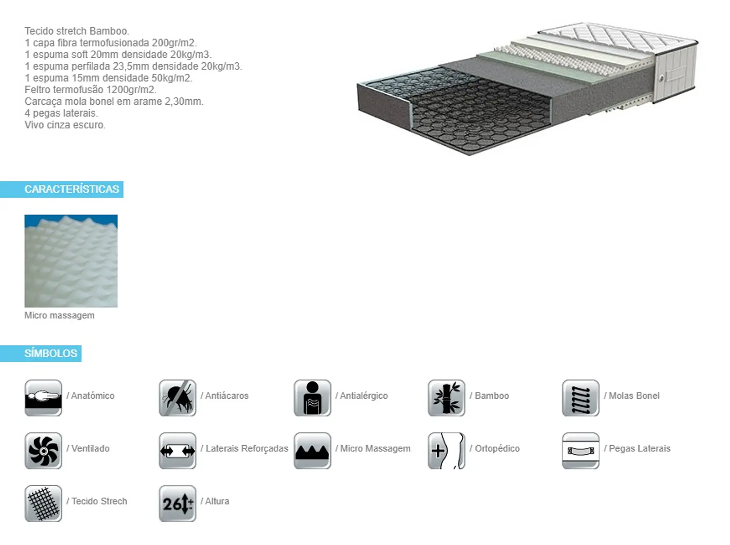 Matelas Lusocolchão Veneza 2