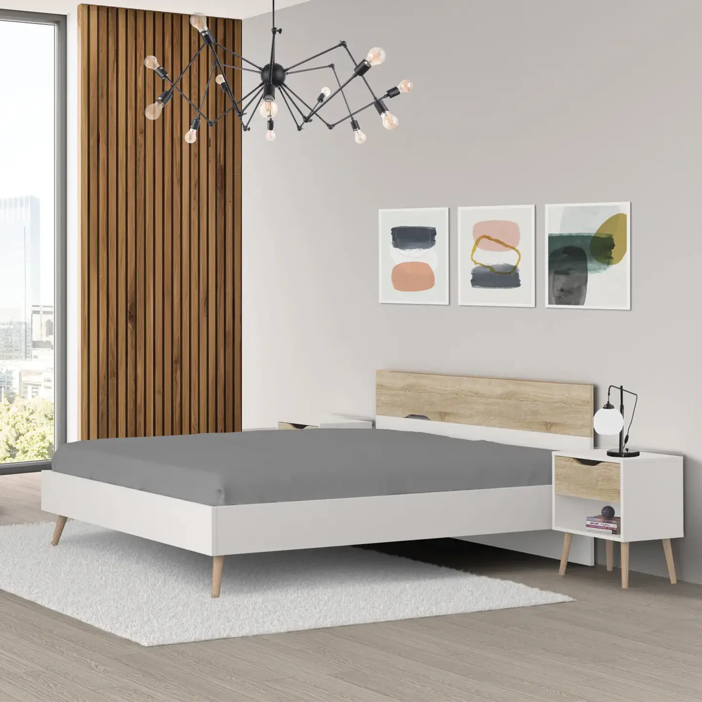 Cama de Casal Faro com Estrado (colchão 200x160) 3