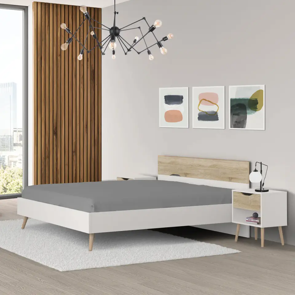 Cama de Casal Faro com Estrado (colchão 200x160) 3