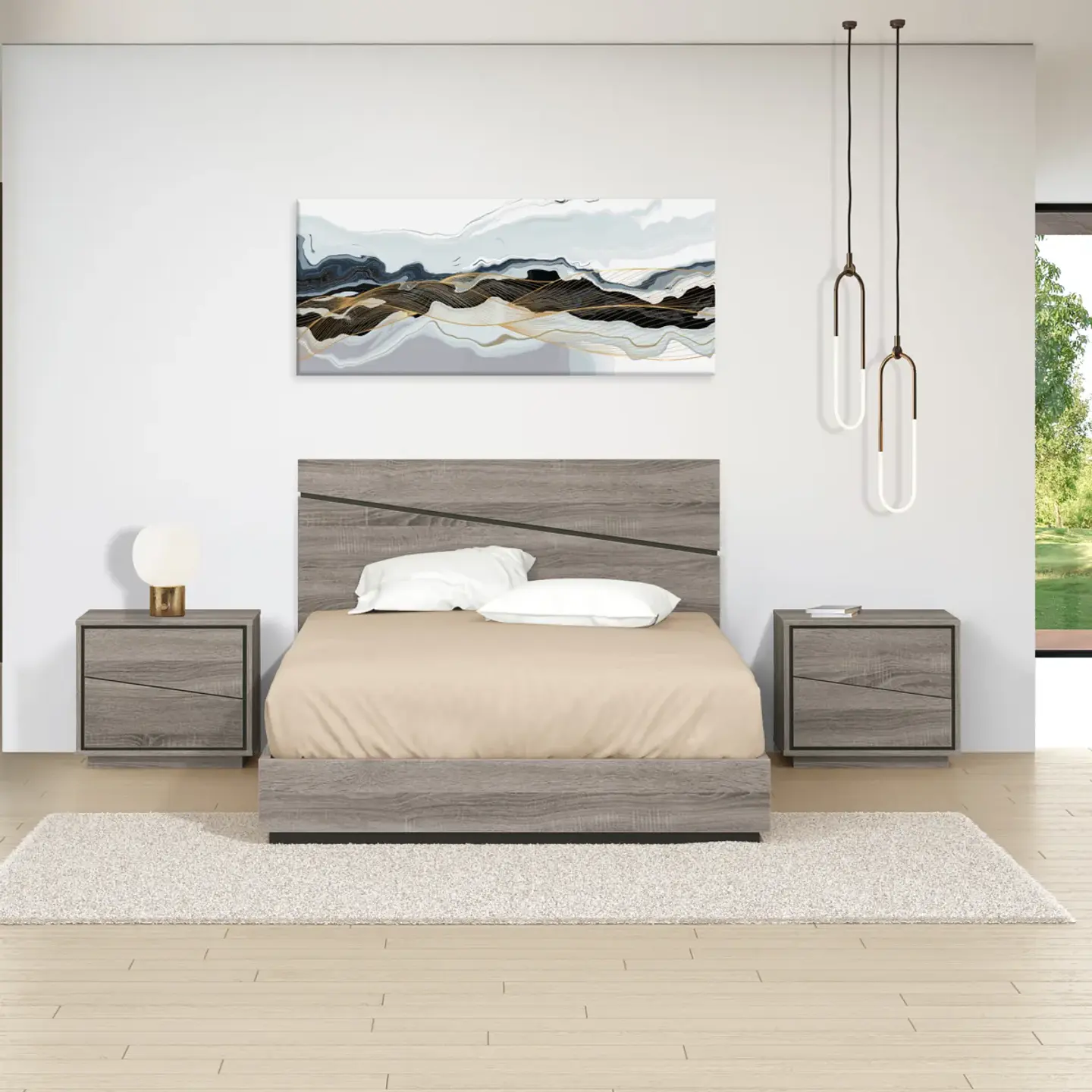 Cama de Casal Málaga com Estrado (colchão 200x150) 3