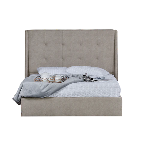 Cama Estofada Alison com Arrumação