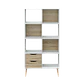 Estante Faro Branco e Carvalho - Thumbnail 2