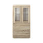 Cristaleira Málaga Portas de Vidro e 2 Gavetas - Miniatura 2