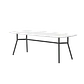 Mesa de Jantar Malmo Pés Metálicos - Thumbnail 1