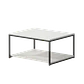 Mesa de Centro / Apoio City 85x65 com Prateleira - Thumbnail 1