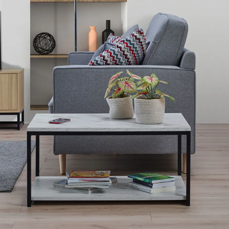 Mesa de Centro / Apoio City 85x65 com Prateleira 3