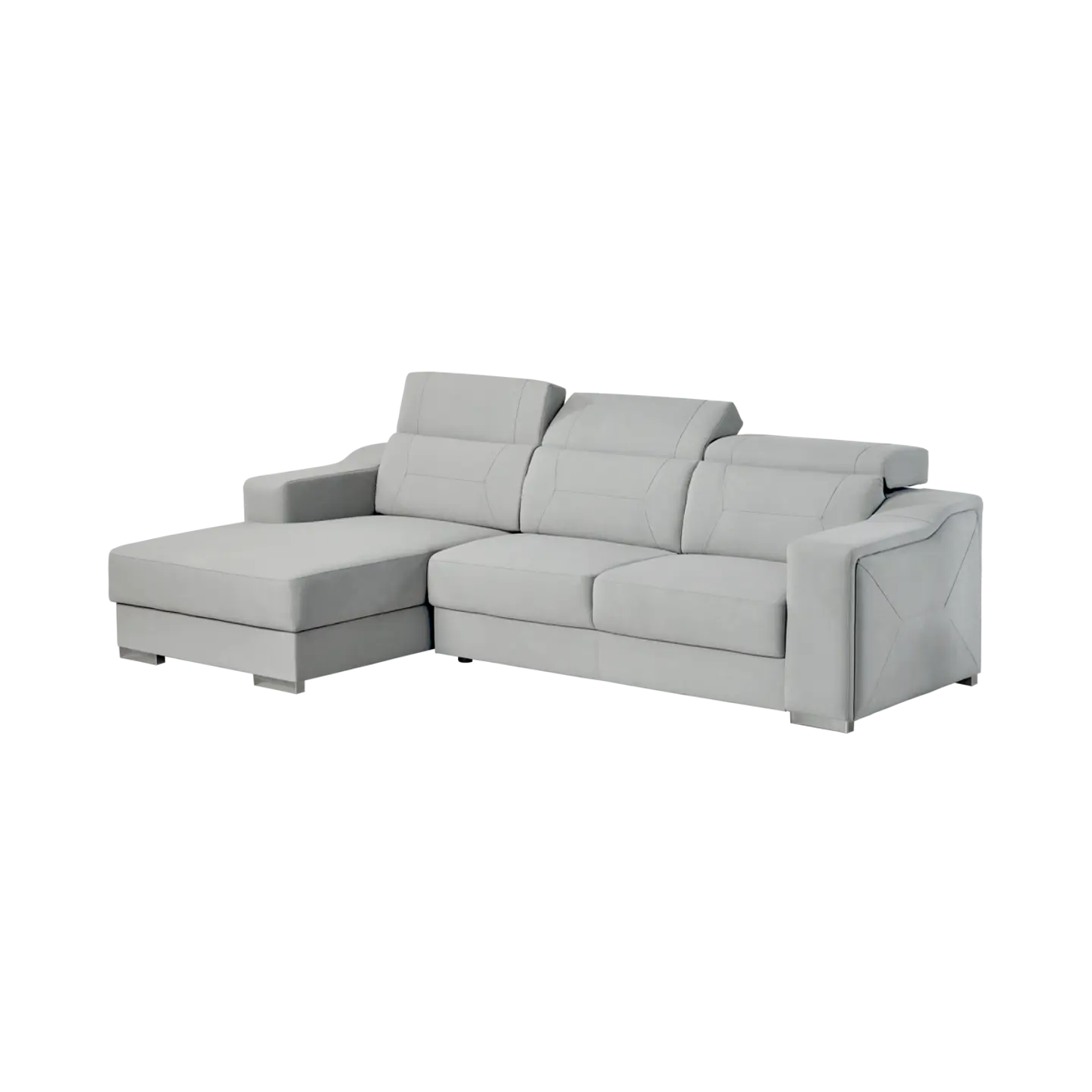 Sofá Trevor 3 Lugares com Chaise Longue e Costas Reclináveis 1