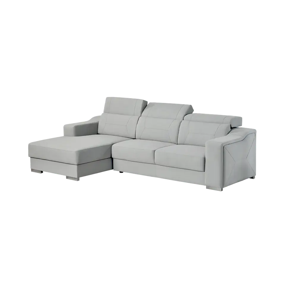Sofá Trevor 3 Lugares com Chaise Longue e Costas Reclináveis 1