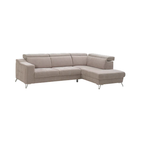 Sofá Zeller 3 Lugares com Chaise e Costas Reclináveis