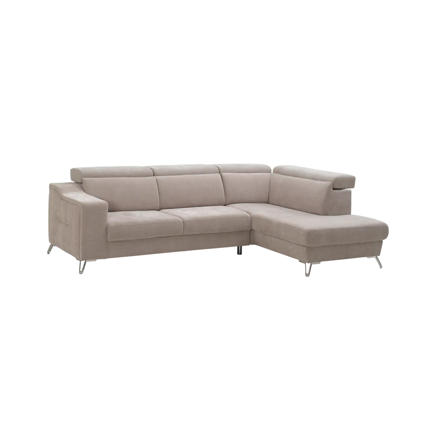 Sofá Zeller 3 Lugares com Chaise e Costas Reclináveis 1