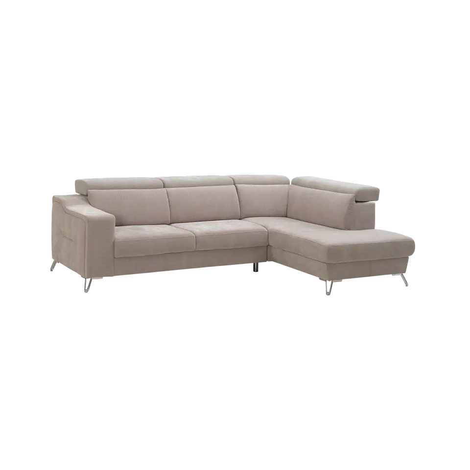 Sofá Zeller 3 Lugares com Chaise e Costas Reclináveis 1