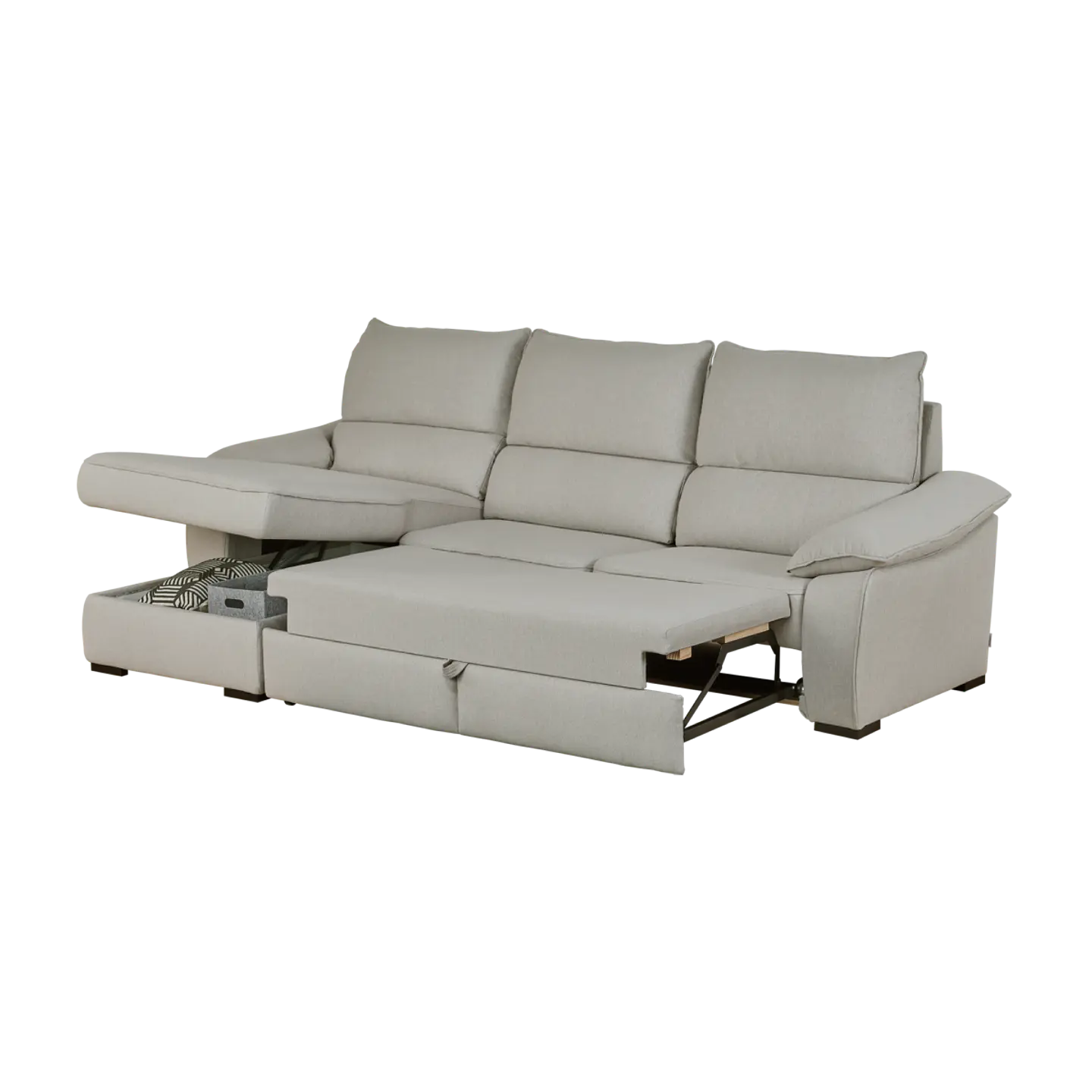 Sofá + Chaise Longue George (com cama elevatória) 4