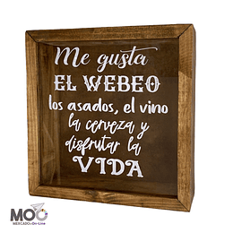 Caja de Corchos 29x30 cm "Me gusta el Webeo"